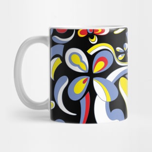 Colorful abstract flower shapes Mug